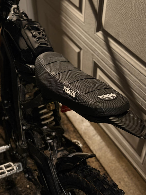 Forged Racing E-Moto Ribbed Seat Cover | Grip Seat Cover for Surron, Talaria & E-Ride