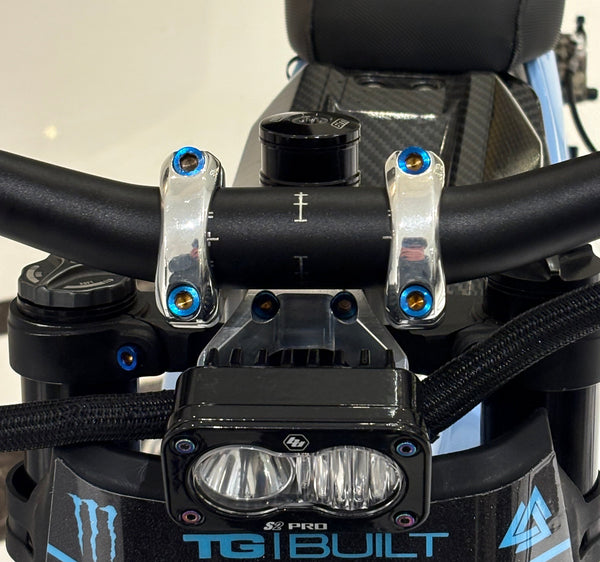Direct Mount Titanium Bolts – Burnt Blue