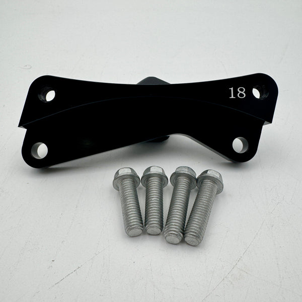 Kawasaki KX Caliper Relocation Bracket — 320mm Oversize Rotor