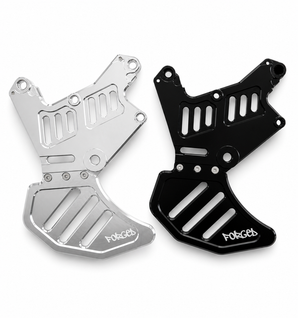 Upgraded Dual Caliper Mount + Rotor Guard for Sur Ron, Talaria & Segway | Heavy Duty Metal