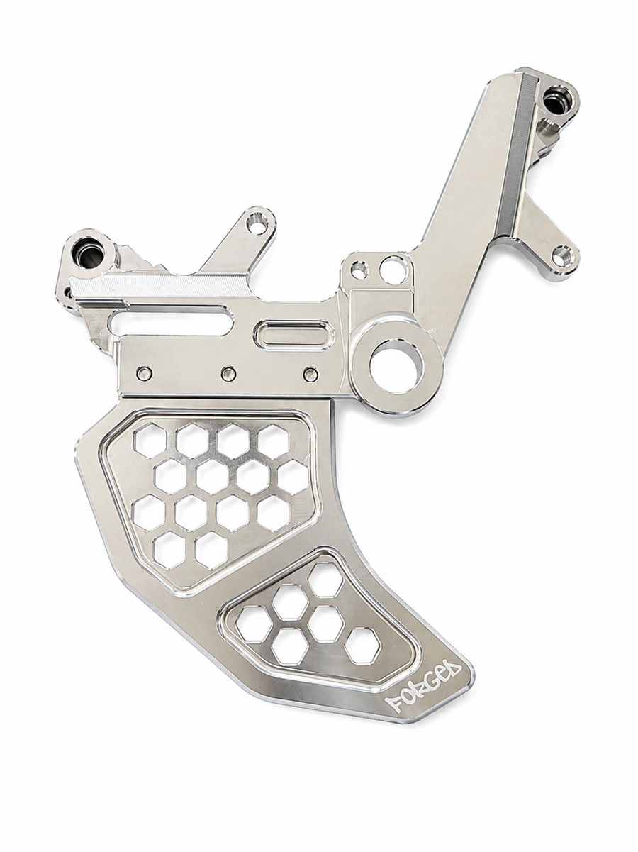 Surron Ultra Bee Dual Caliper Mount | CNC Metal Brake Upgrade w/ Rotor Guard — view 5