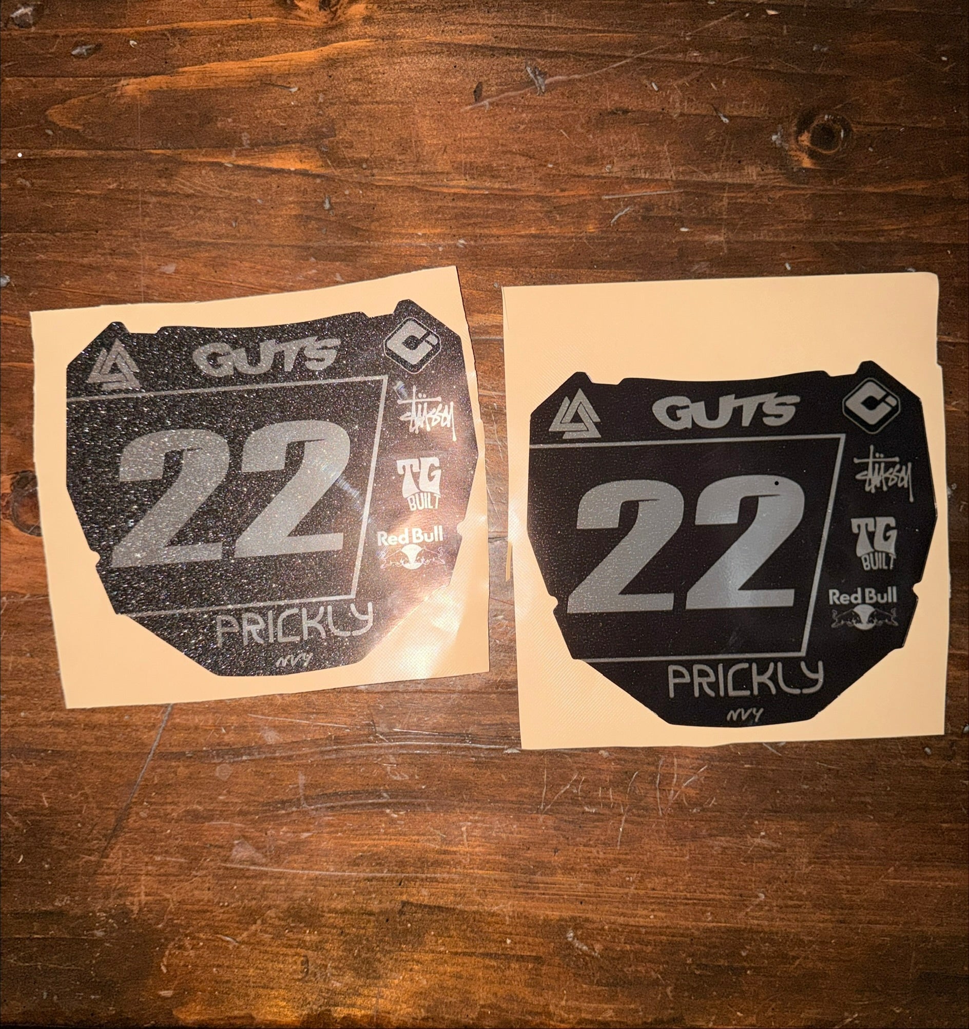 Motocuts Plate Decal