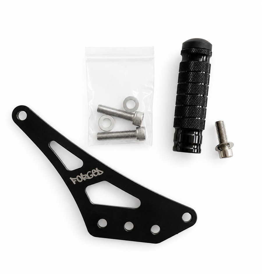 Sur-Ron Light Bee X (LBX) Foot Lock Kit | CNC Metal Foot Lock Bracket (Reversible) — view 2