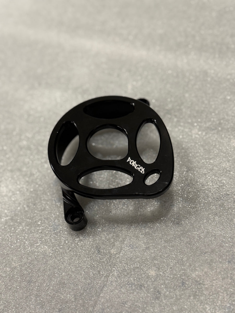 Surron Ultra Bee Metal Motor Cover | CNC Upgrade Replacement (Black & Chrome) — view 6