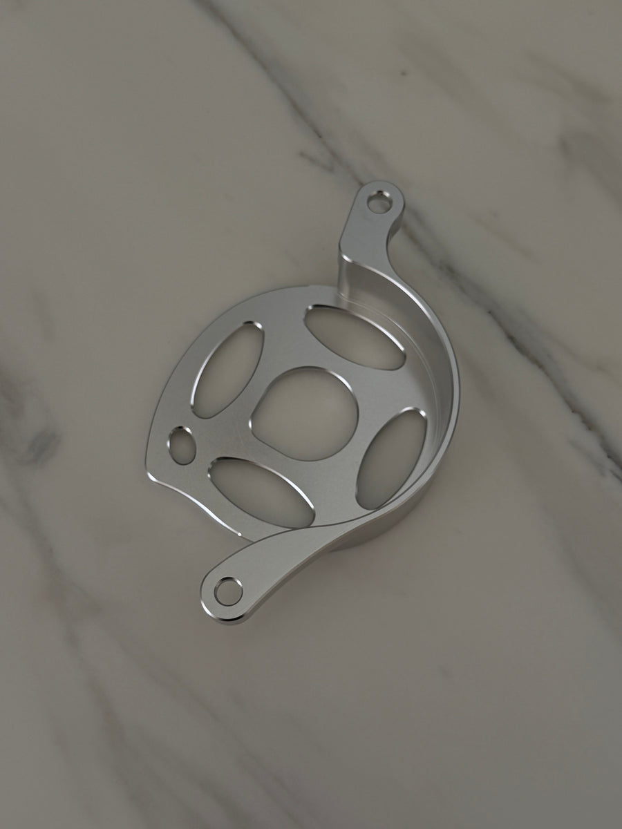 Surron Light Bee X & E-Ride Metal Motor Cover | CNC Upgrade Replacement (Black & Chrome) — view 6