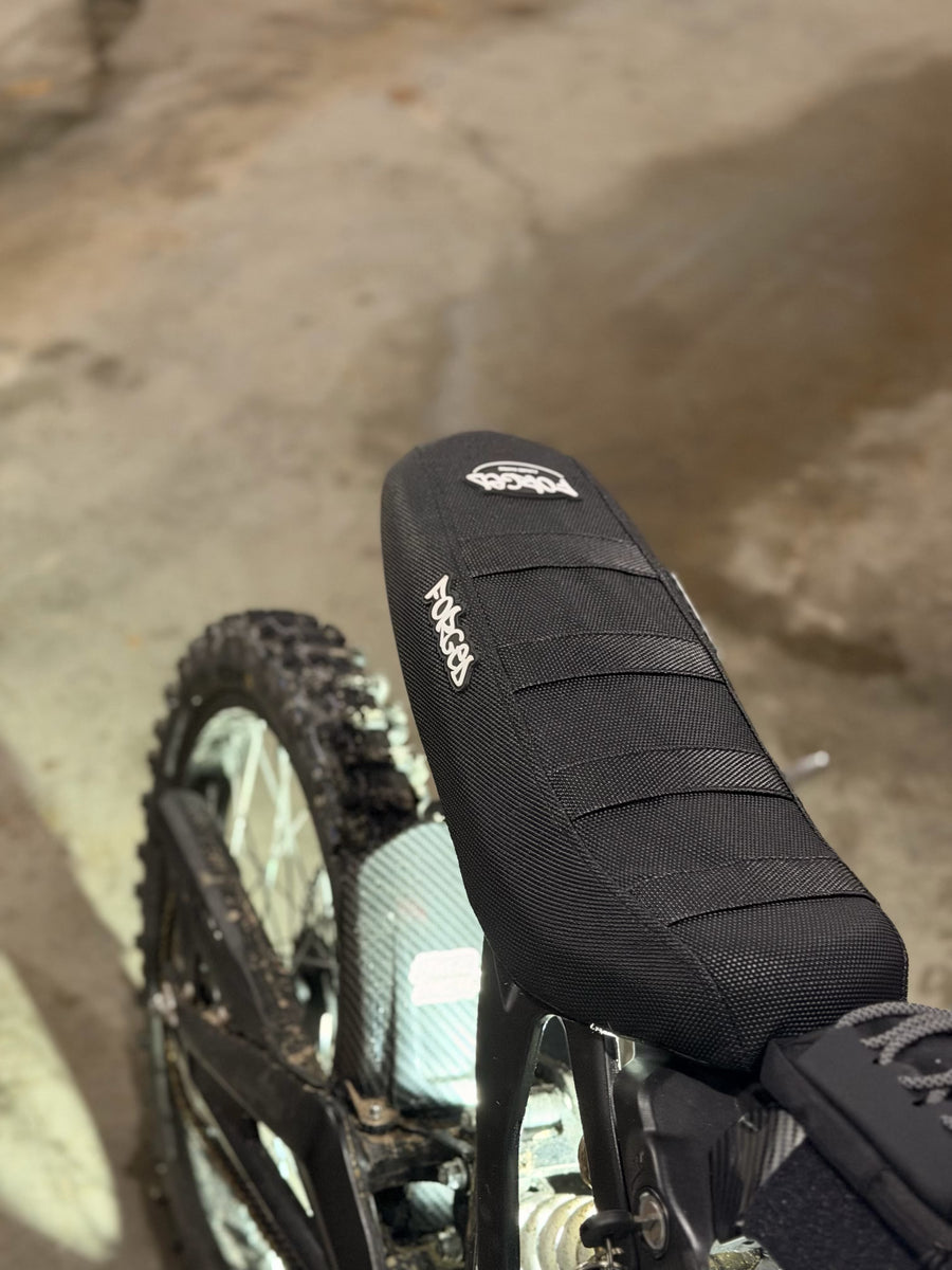 Forged Racing E-Moto Ribbed Seat Cover | Grip Seat Cover for Surron, Talaria & E-Ride — view 6