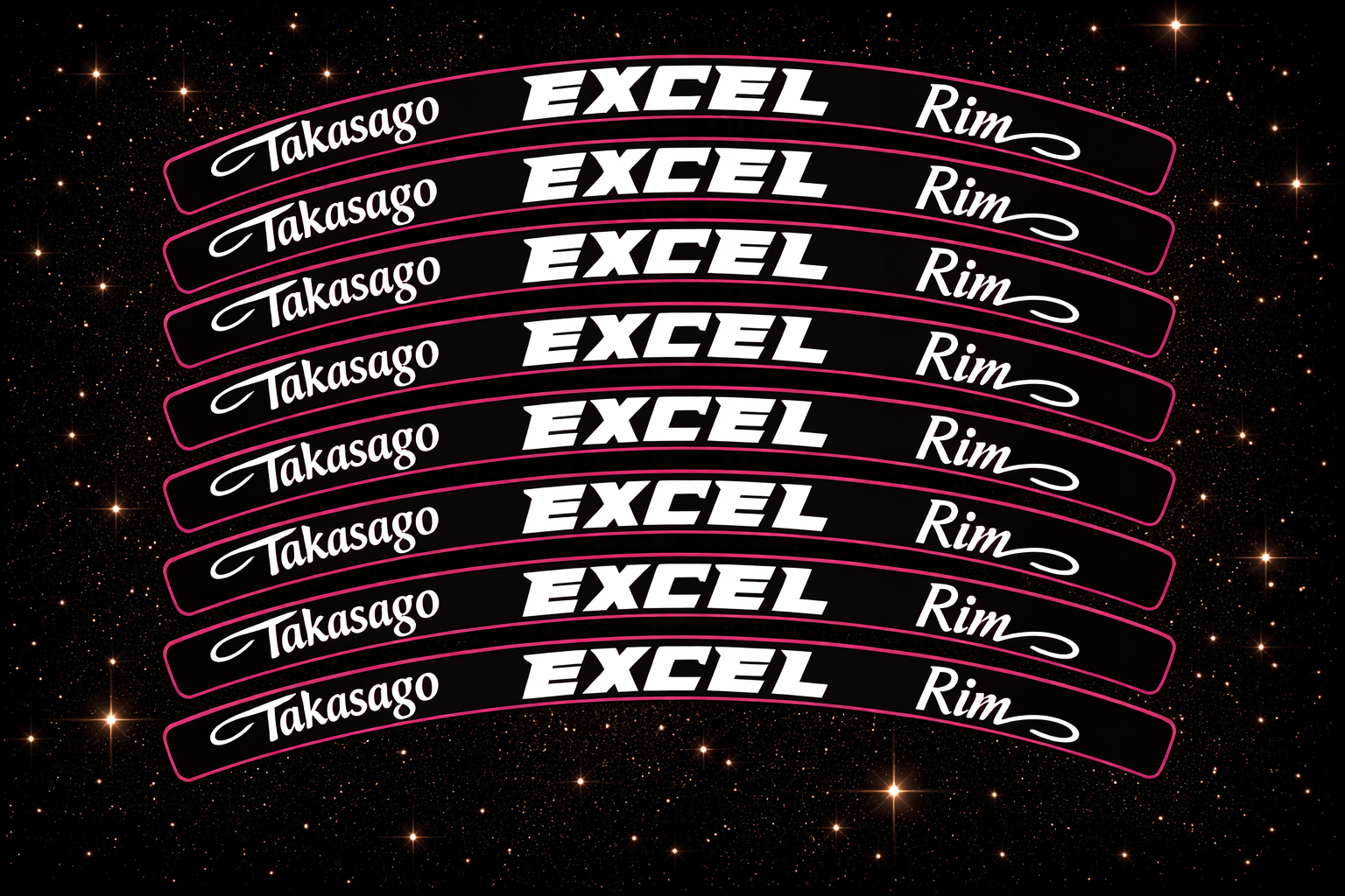 Excel rim stickers