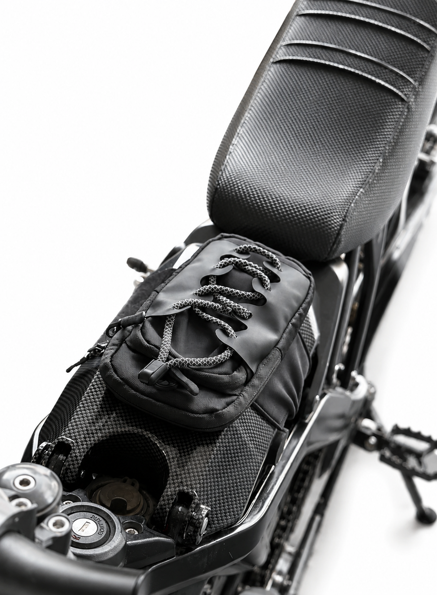 E-Bike Battery Storage Bag / Seat Pouch | Universal E-Moto Storage for Surron, Talaria, Tuttio & More — view 2