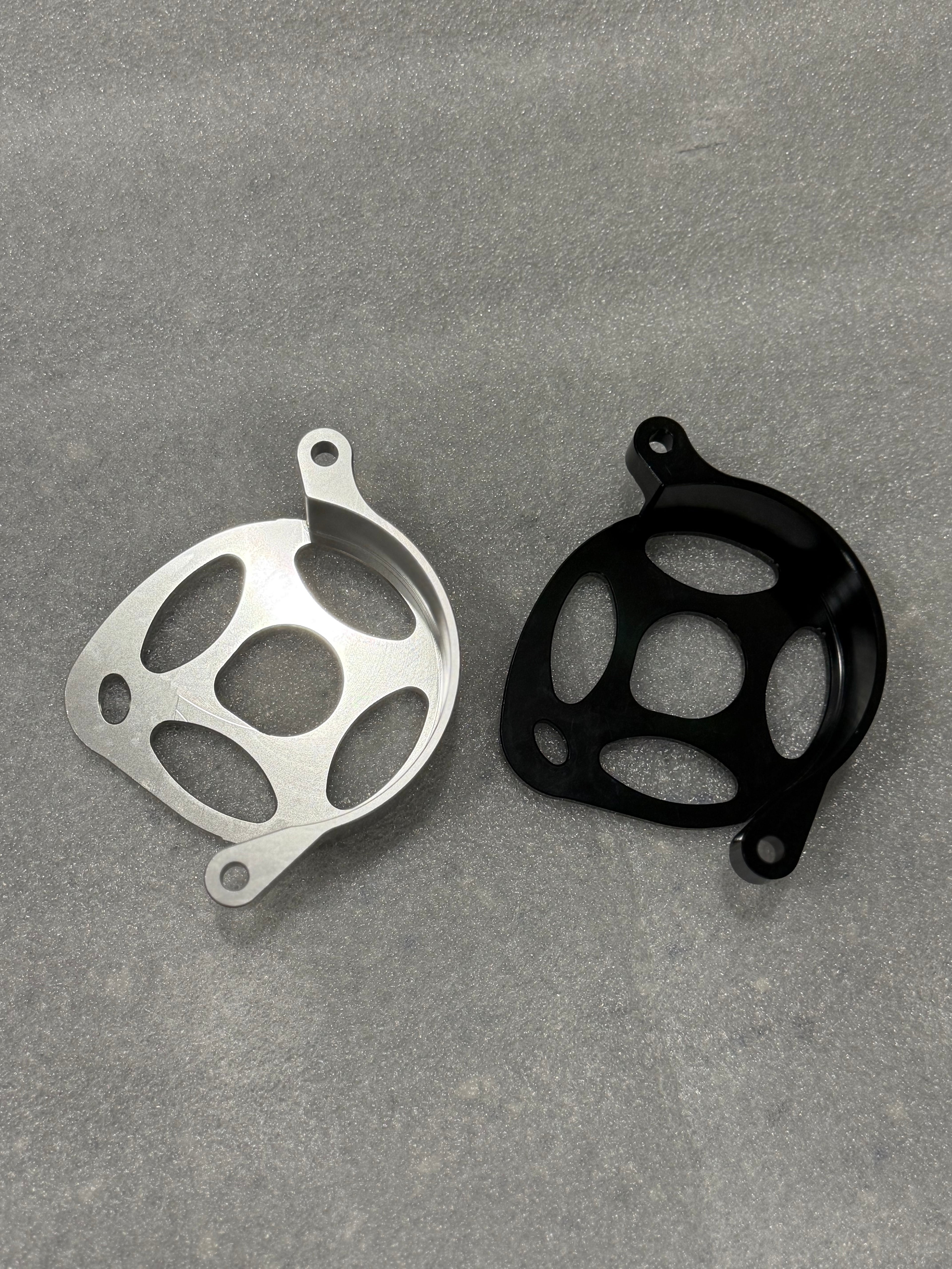 Surron Ultra Bee Metal Motor Cover | CNC Upgrade Replacement (Black & Chrome)