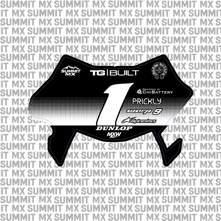 Horizon Number Plate Decal