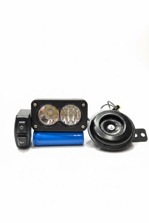 Forged Racing Baja Light and Horn Combo Rechargeable (Charger, Battery, Switch Included)