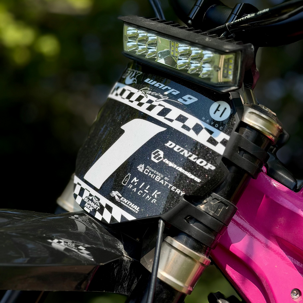 Finish Line Number Plate Decal