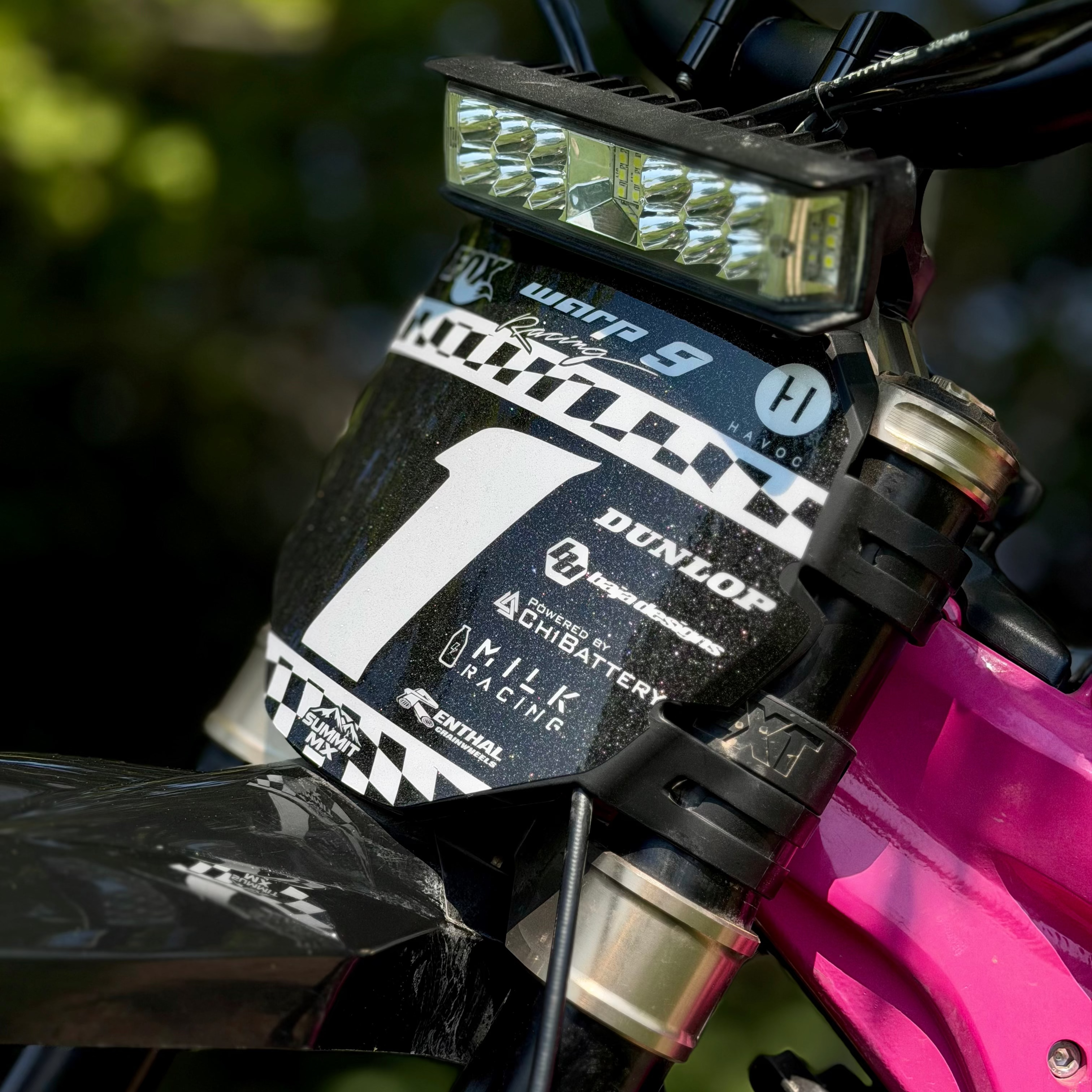 Finish Line Number Plate Decal
