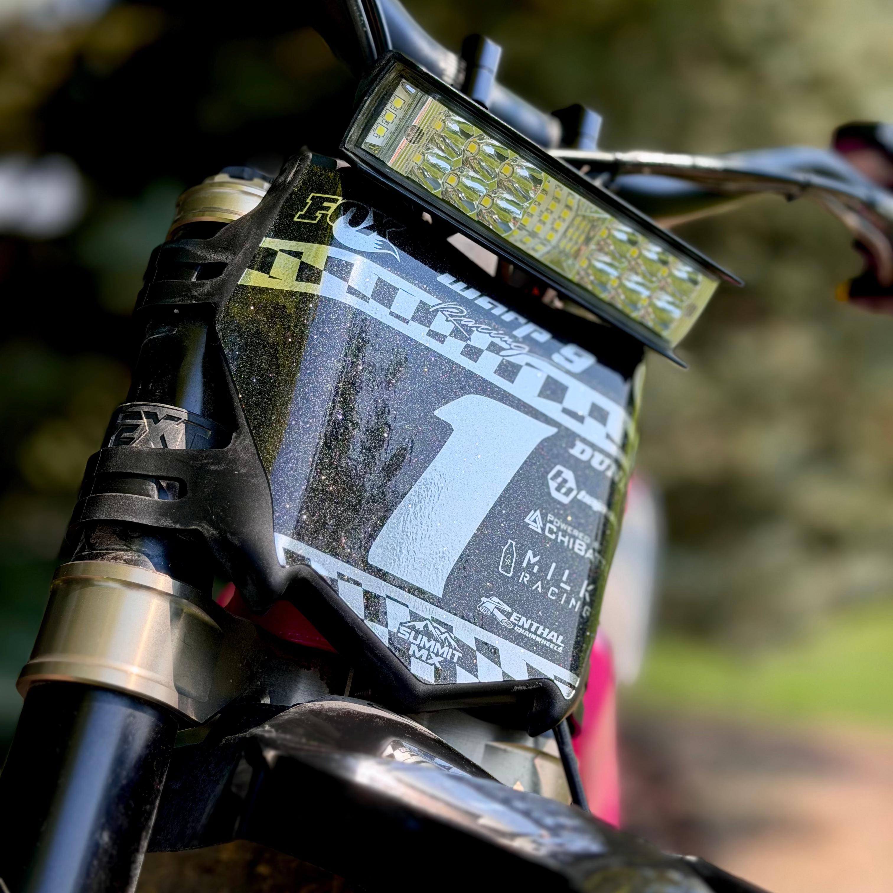 Finish Line Number Plate Decal