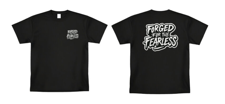 FORGED “For the Fearless” T-Shirt – Premium Cotton Streetwear Tee — view 2