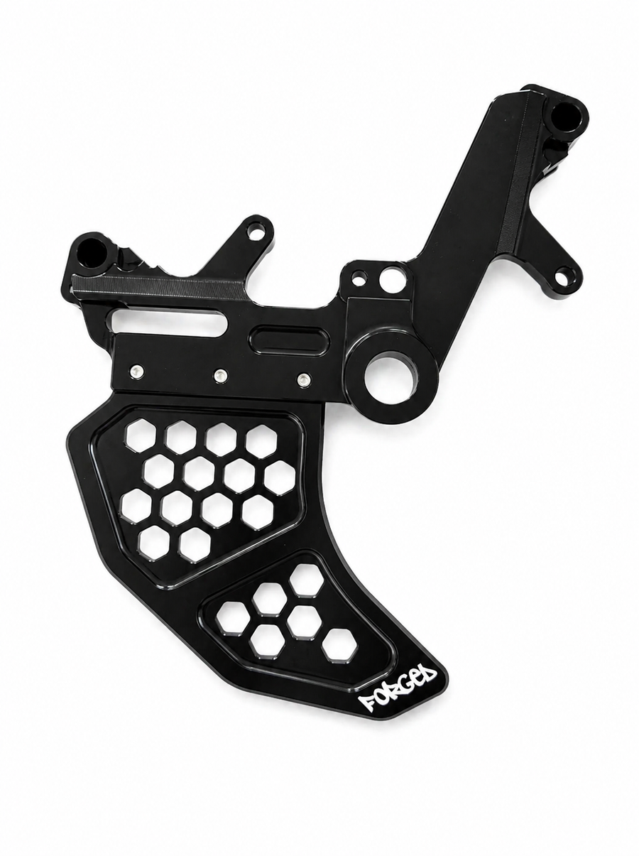 Surron Ultra Bee Dual Caliper Mount | CNC Metal Brake Upgrade w/ Rotor Guard — view 2