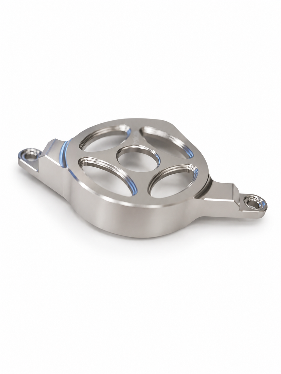 Forged Racing Talaria XXX Metal Motor Cover Upgrade – Silver Chrome