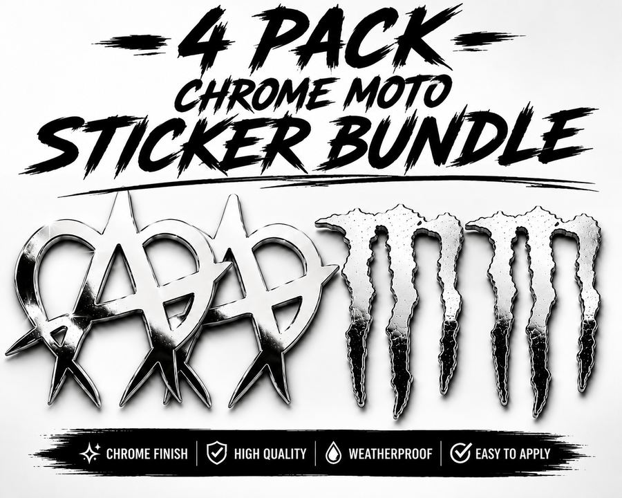 Moto-Sticker Bundle (CHROME) — view 2