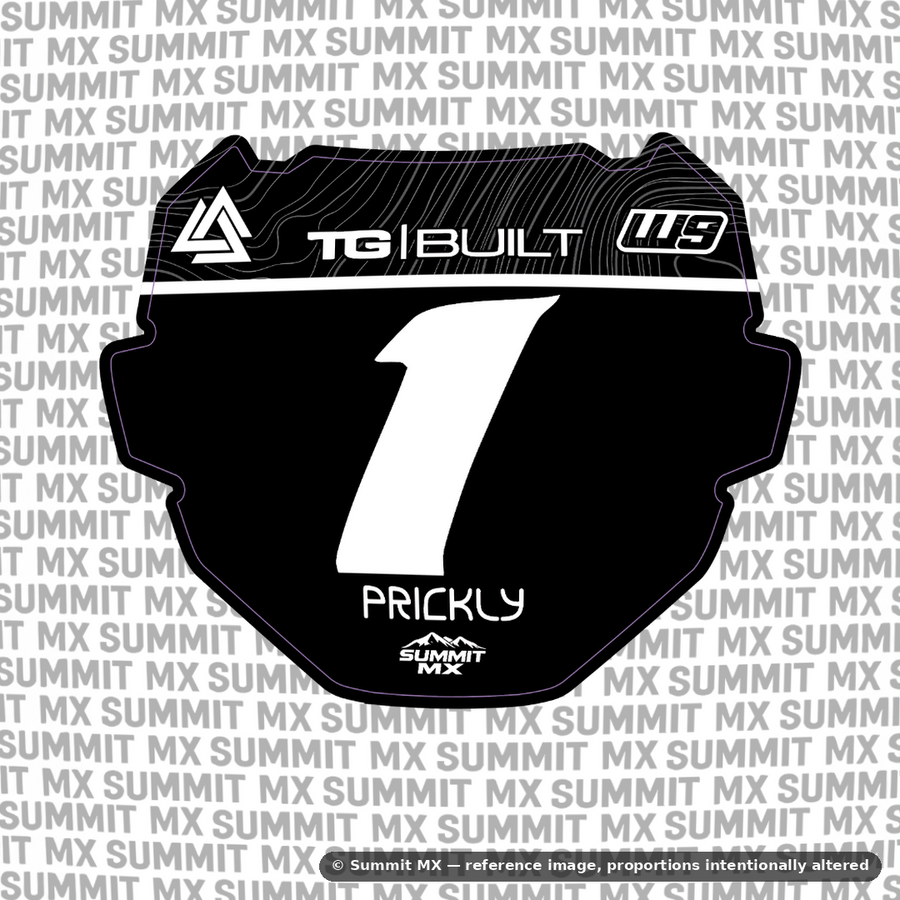 Ridgeline Number Plate Decal